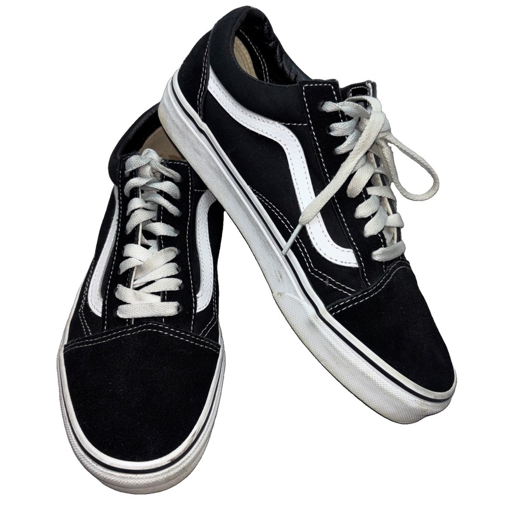 Vans Old Skool Unisex Black Suede Skate Sneakers Size M8/W9.5